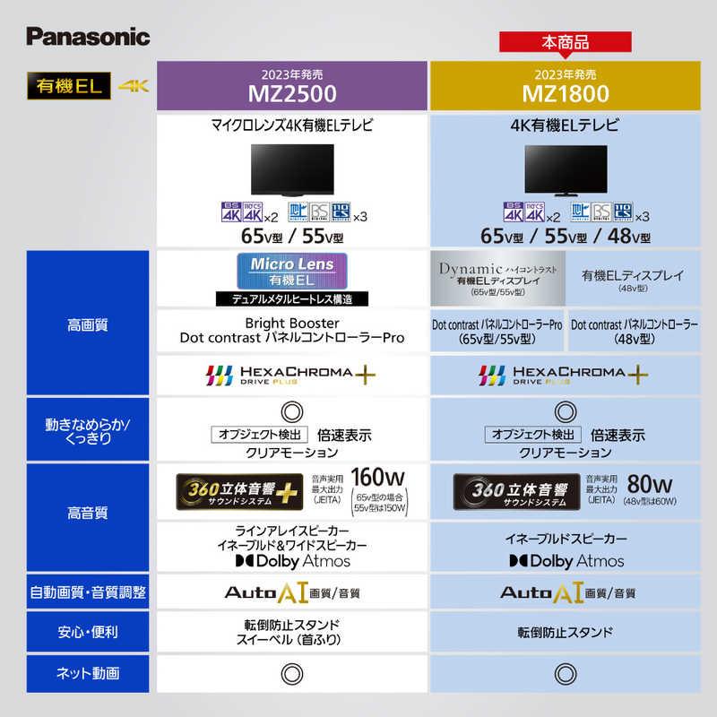 パナソニック　Panasonic　VIERA(ビエラ) 有機ELテレビ 65V型 4Kチューナー内蔵　TH-65MZ1800（標準設置無料）｜y-kojima｜09