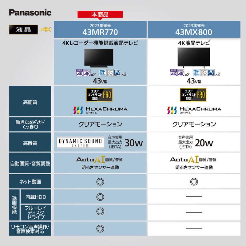 Panasonic 液晶テレビ VIERA ( ビエラ ) [ 43V型 / Bluetooth Panasonic 液晶テレビ VIERA ( ビエラ ) [ 43V型 / Bluetooth