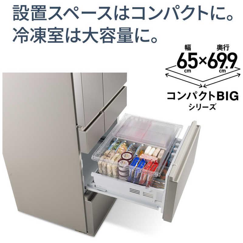 JKN1475/冷蔵庫/大型/6ドア/フレンチドア/自動製氷/シャンパン