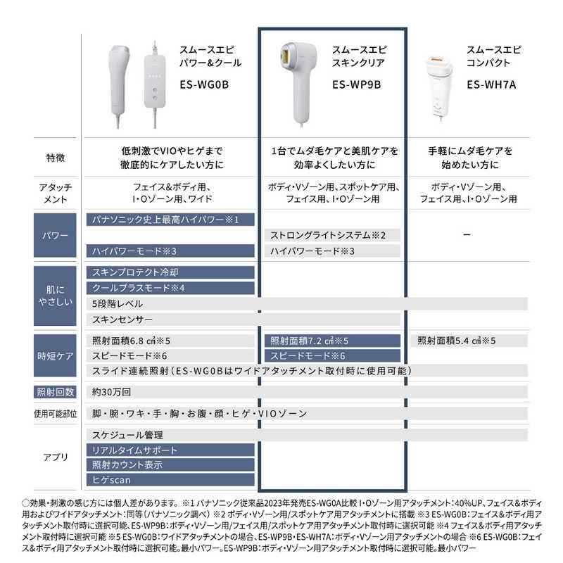 パナソニック Panasonic 家庭用脱毛器 光エステ スムースエピ