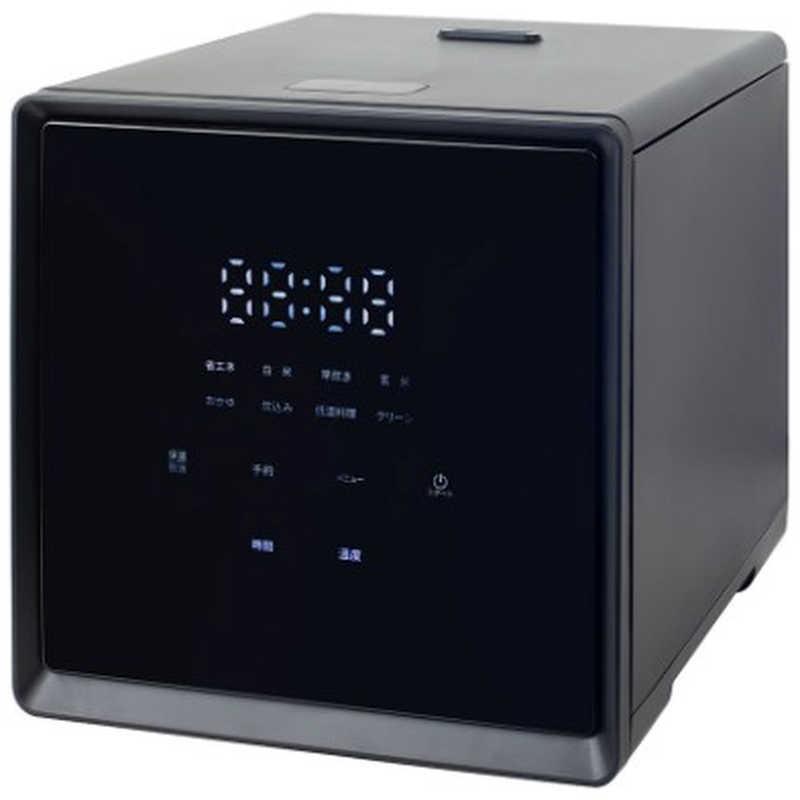 ヤマゼン 炊飯器 4合 マイコン キューブ型 ブラック NEJS-072CM-B