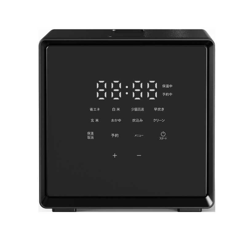 ヤマゼン 炊飯器 2合 キューブ型 マイコン ブラック NEJS-025CM-B