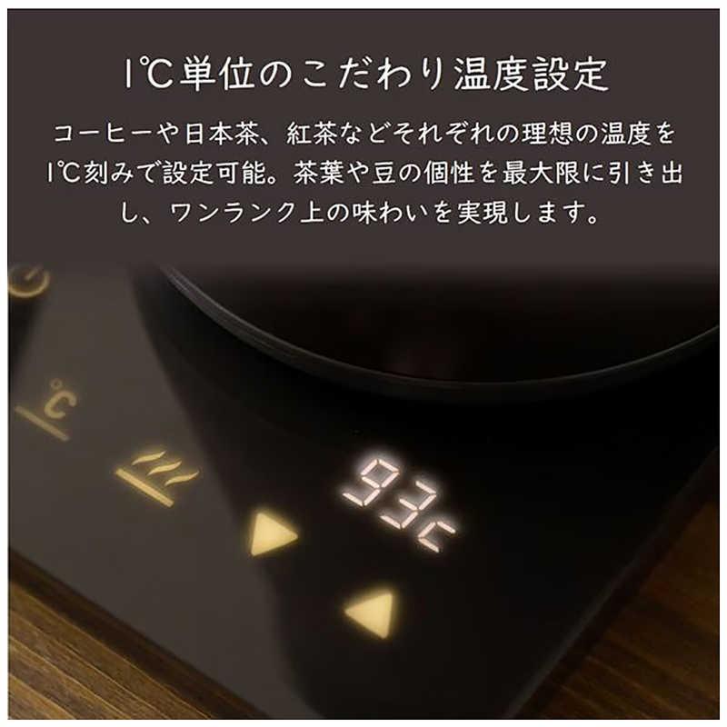 ヤマゼン 電気式バリスタポット 0.8L コーヒービーンブラック NEKR