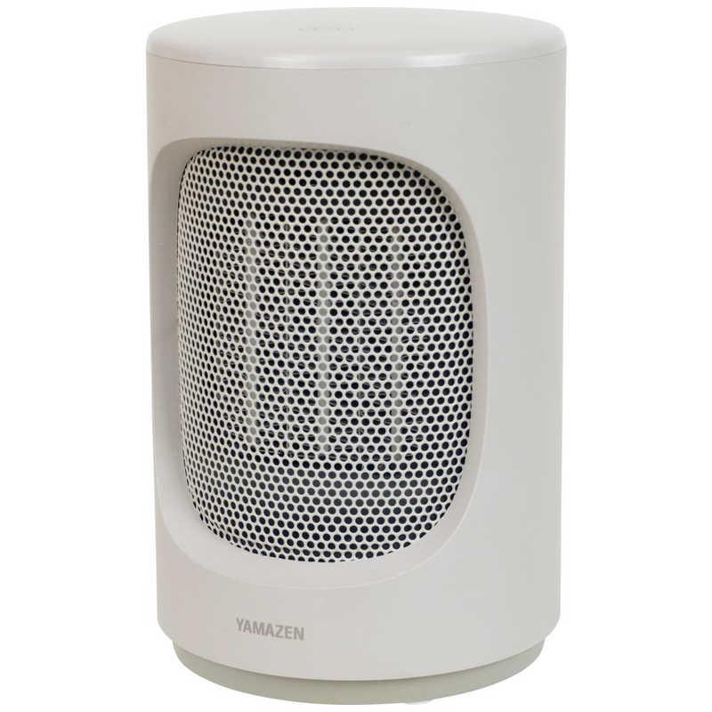 ヤマゼン ミニセラミックヒーター 600W 2時間オートオフ機能 ベージュ