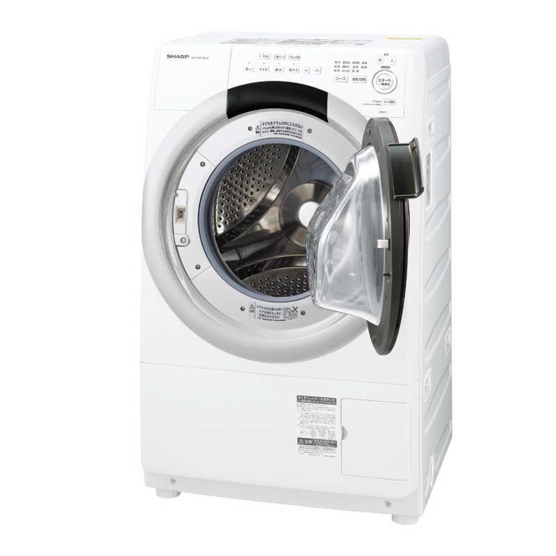 シャープ SHARP ドラム式洗濯乾燥機 クリスタルホワイト系［洗濯7.0kg