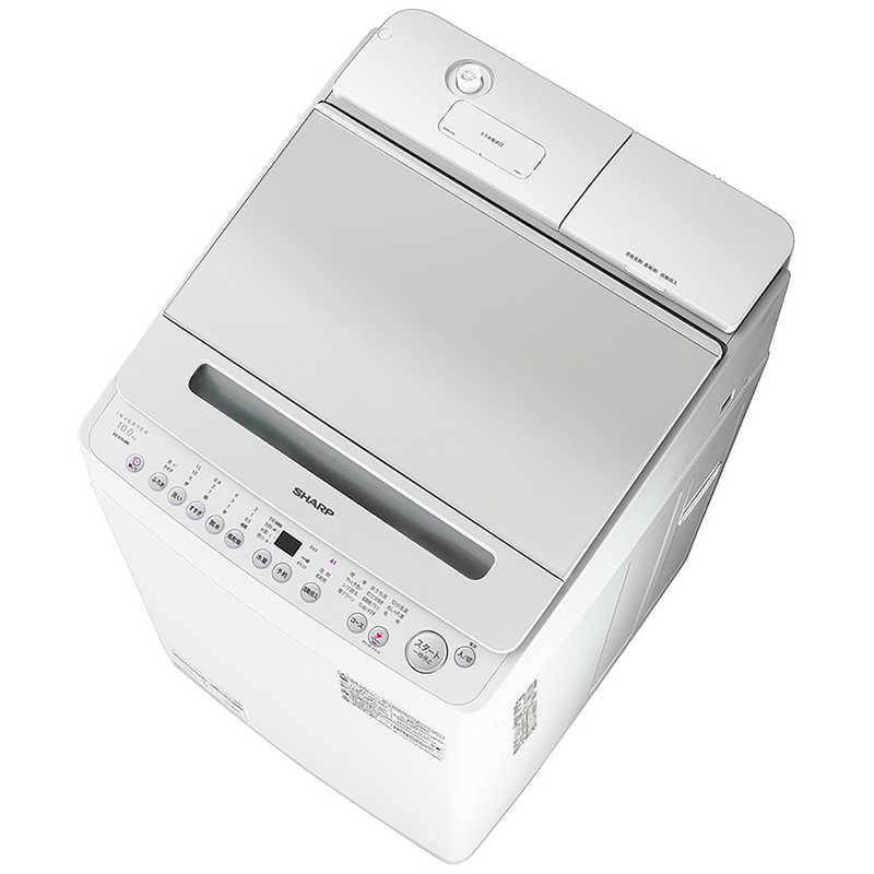 シャープ SHARP 全自動洗濯機 シルバー系 洗濯10.0kg ES-S10JBK シャープ SHARP 全自動洗濯機 シルバー系 洗濯10.0kg ES-S10JBK