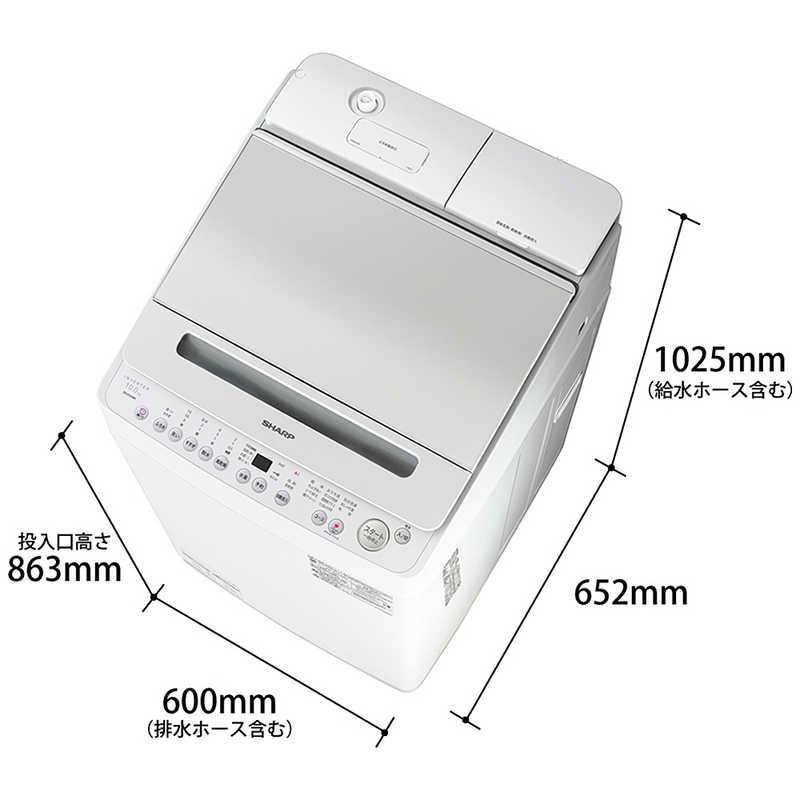 シャープ SHARP 全自動洗濯機 シルバー系 洗濯10.0kg ES-S10JBK シャープ SHARP 全自動洗濯機 シルバー系 洗濯10.0kg ES-S10JBK