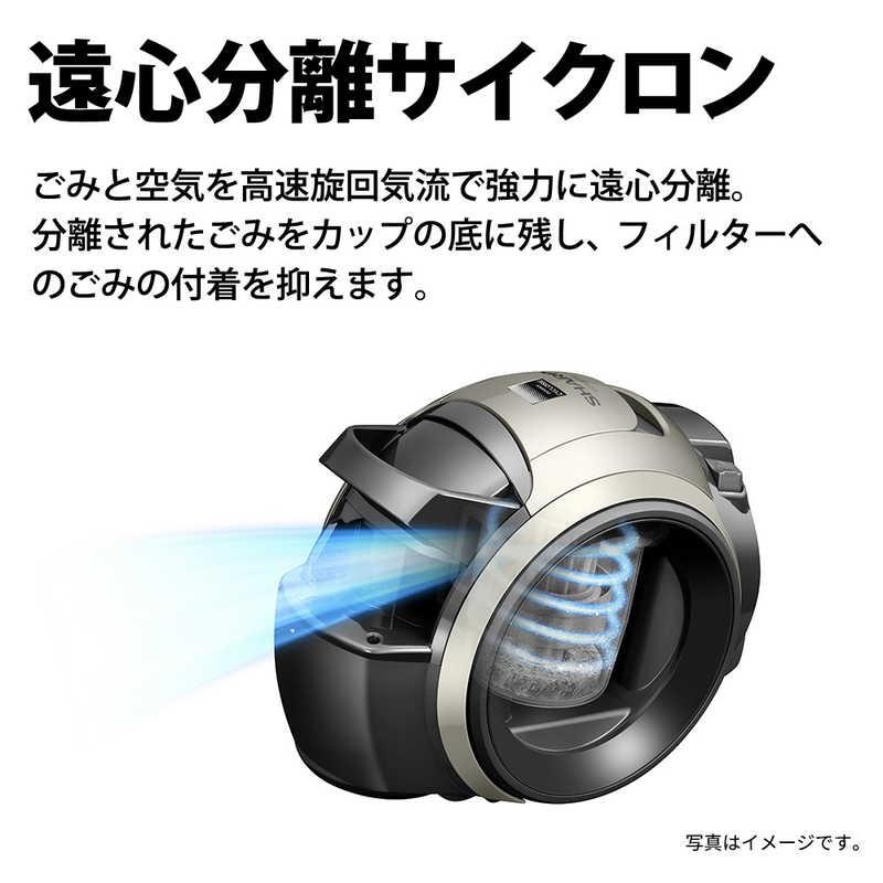シャープ SHARP 遠心分離キャニスター掃除機 サイクロン式 ゴールド系