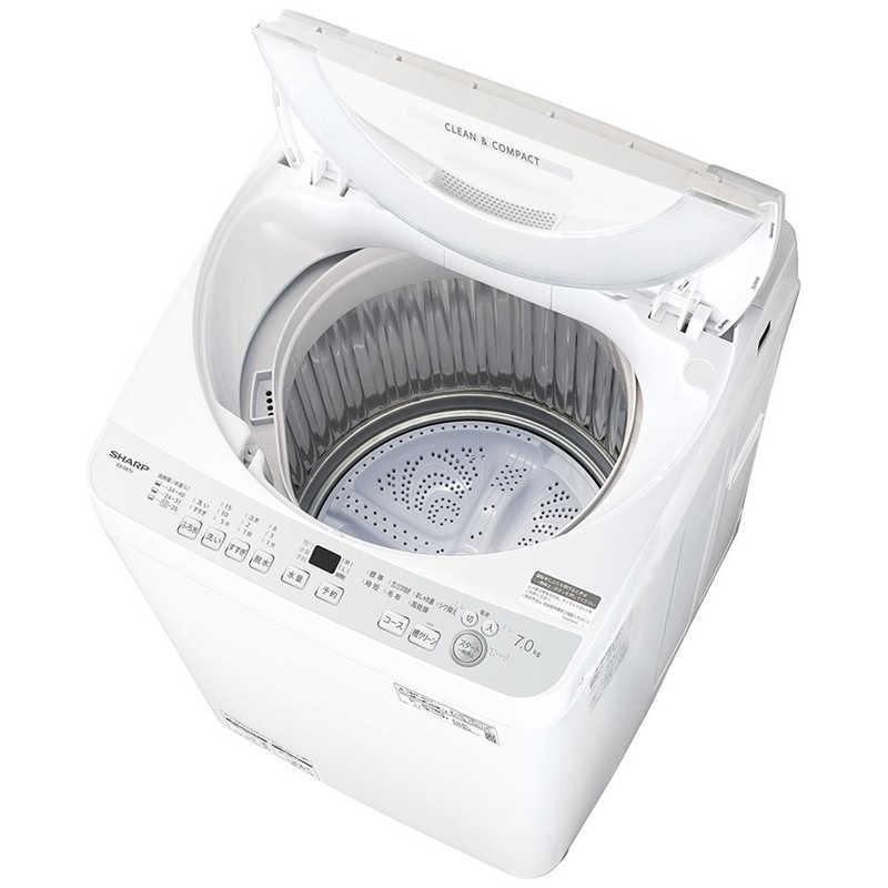 シャープ SHARP 全自動洗濯機 洗濯7.0kg シルバー系 ES-GE7J-S シャープ SHARP 全自動洗濯機 洗濯7.0kg シルバー系 ES-GE7J-S