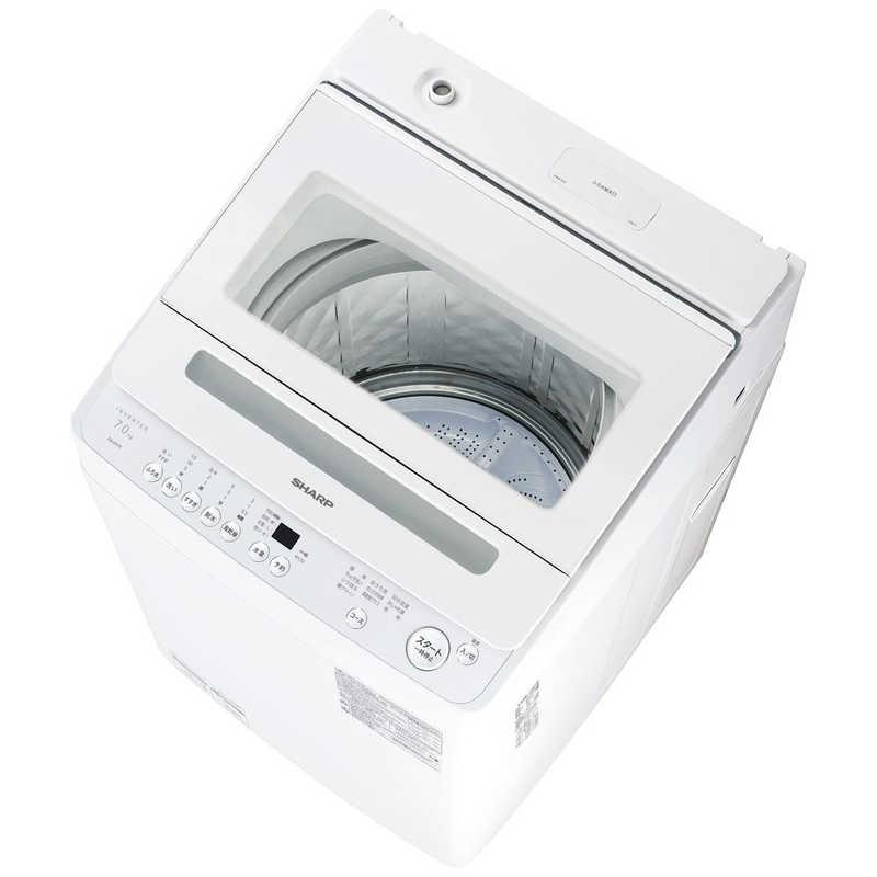 シャープ SHARP 全自動洗濯機 洗濯7.0kg ホワイト系 ES-GV7K-W（標準 