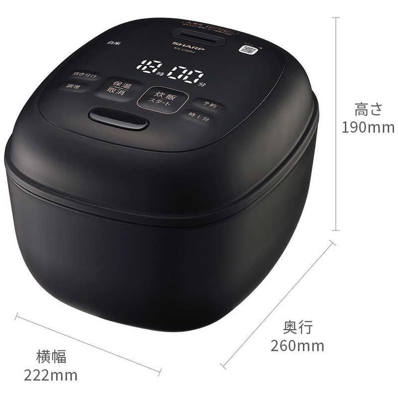 シャープ SHARP 炊飯器 3合 マイコン ブラック KS-CS05J-B : コジマ