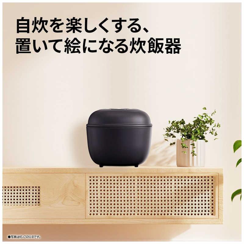シャープ SHARP 炊飯器 3合 マイコン ブラック KS-CS05J-B : コジマ