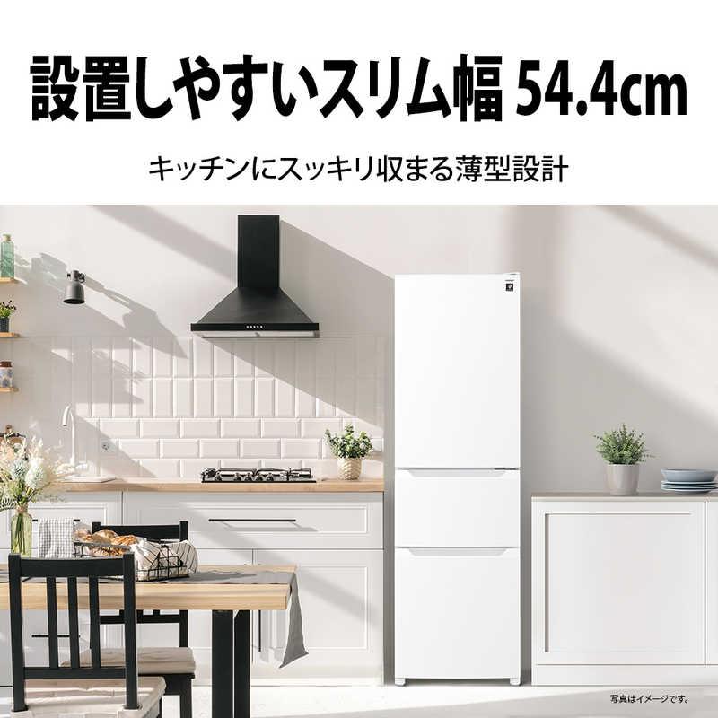 運搬取付無料！マットホワイト純正東芝・真ん中野菜室シンプル大容量冷蔵庫！美品！ シャープ SHARP 冷蔵庫 3ドア 317L 右開き プラズマクラスター 真ん中