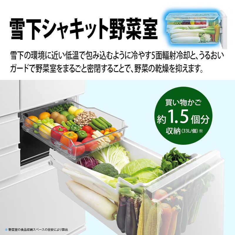 シャープ SHARP 冷蔵庫 6ドア 502L フレンチドア(観音開き) 真ん中野菜