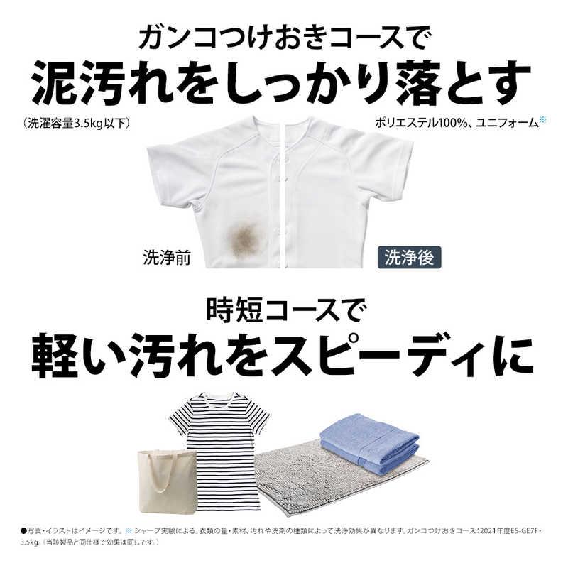 シャープ SHARP 縦型洗濯乾燥機 洗濯6.5kg 乾燥3.5kg ヒーター乾燥 穴