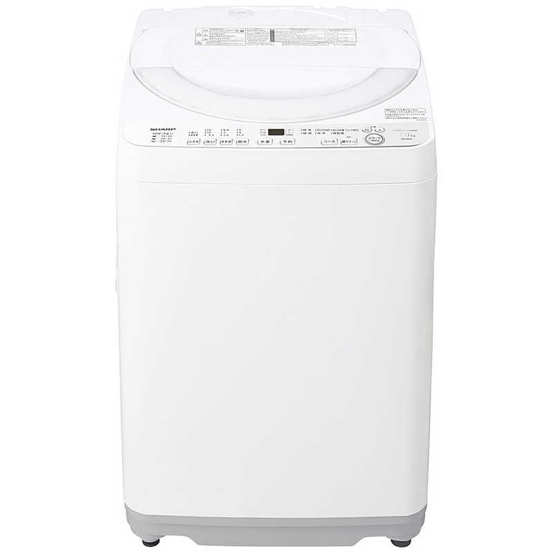 シャープ SHARP 全自動洗濯機 ホワイト系［洗濯機7.0kg/乾燥機能無/上
