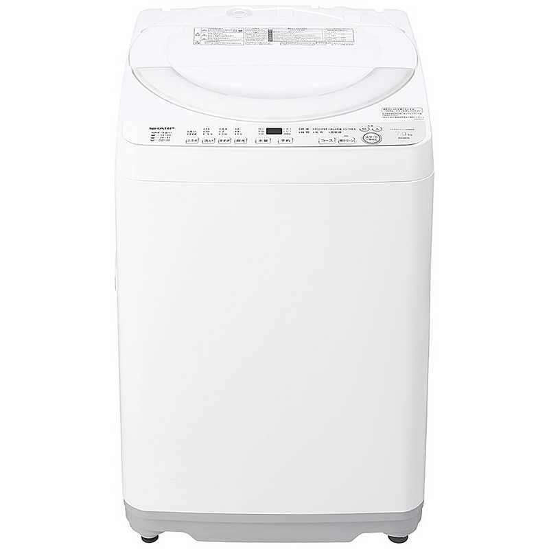 SHARP　シャープ　全自動電気洗濯機　ES-KS70V　7kg　2020年製　穴なし槽　ふろ水ポンプ付き 中古 7.0kg 全自動洗濯機 シャープ ES-KS70V-W 2020年製 簡易乾燥で