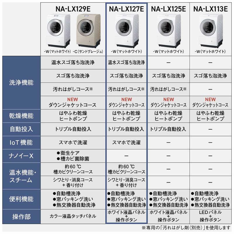 パナソニック Panasonic ドラム式洗濯乾燥機 (右開き) LXシリーズ 洗濯