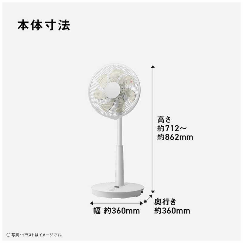 パナソニック Panasonic リビング扇風機 1/fゆらぎ 風量3段階 自動首