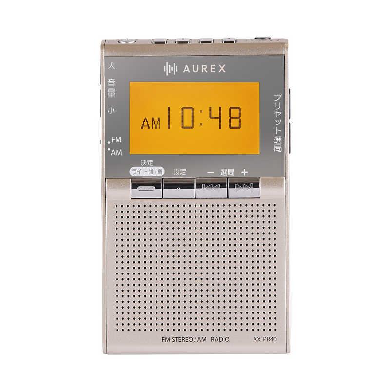 東芝 TOSHIBA 携帯ラジオ AUREX ［ワイドFM対応 / AM/FM］ サテン