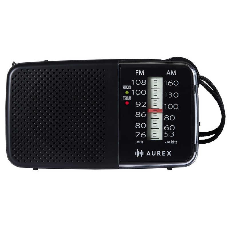 東芝 TOSHIBA ホームラジオ AUREX ［ワイドFM対応 / AM/FM］ ブラック