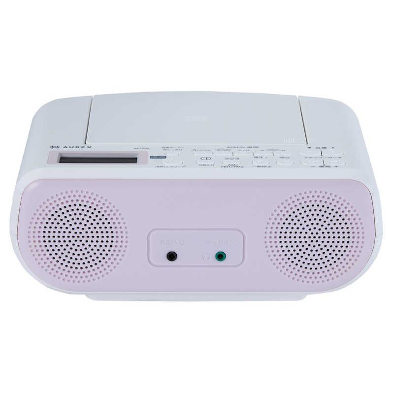 東芝 TOSHIBA CDラジオ AUREX ［ワイドFM対応］ ピンク AX-CR30-P