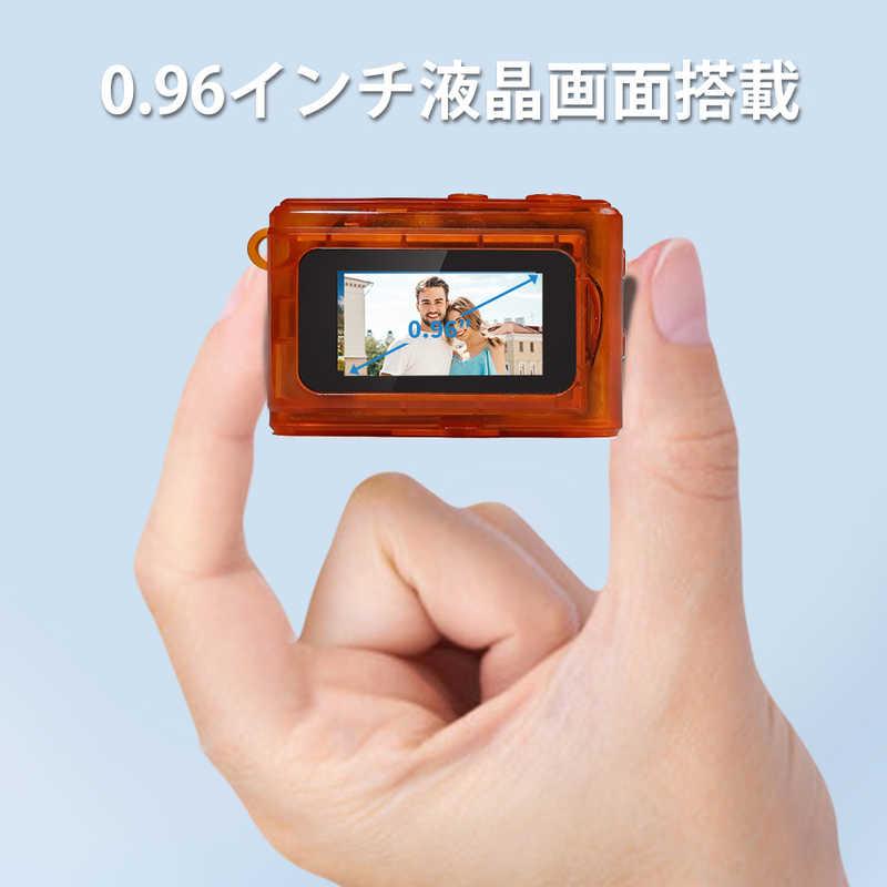 SAC CONNECT オリジナルコンパクトデジタルMINIカメラ クリアオレンジ