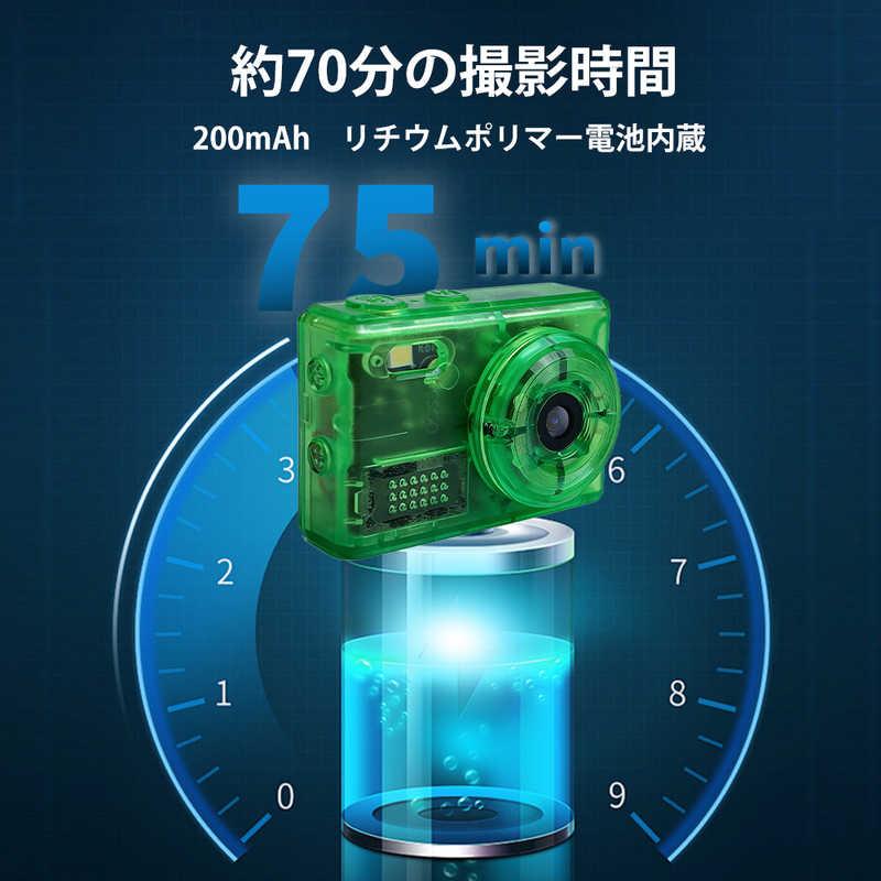 SAC CONNECT オリジナルコンパクトデジタルMINIカメラ クリアグリーン
