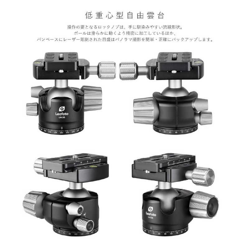 LEOFOTO LS-284CLin+LH-36 レンジャーシリーズ三脚雲台セット LS-284CLin+LH-36の画像