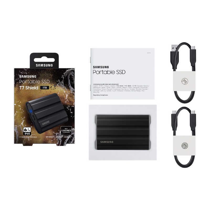 SAMSUNG Portable SSD T7 Shield ［ポータブル型］ ブラック MU-PE1T0S
