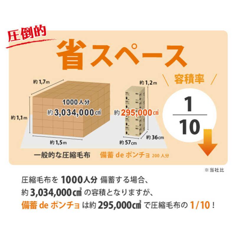 ファシル 備蓄deポンチョ 200人分 8474の画像