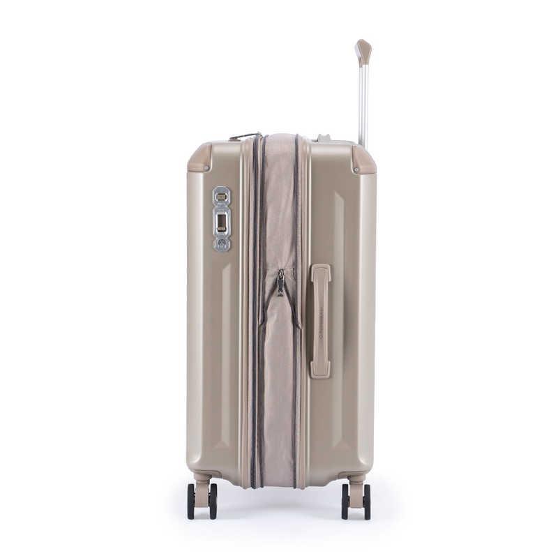 A.L.I　スーツケース ジッパータイプ デカかるEdge2 宿泊目安：7〜9日間 [TSAロック搭載 / 72L] マットシャンパンゴールド　ALI-090-24Wの画像