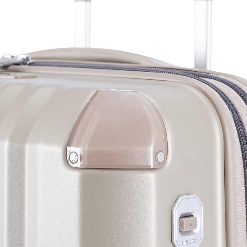 A.L.I　スーツケース ジッパータイプ デカかるEdge2 宿泊目安：7〜9日間 [TSAロック搭載 / 72L] マットシャンパンゴールド　ALI-090-24Wの画像