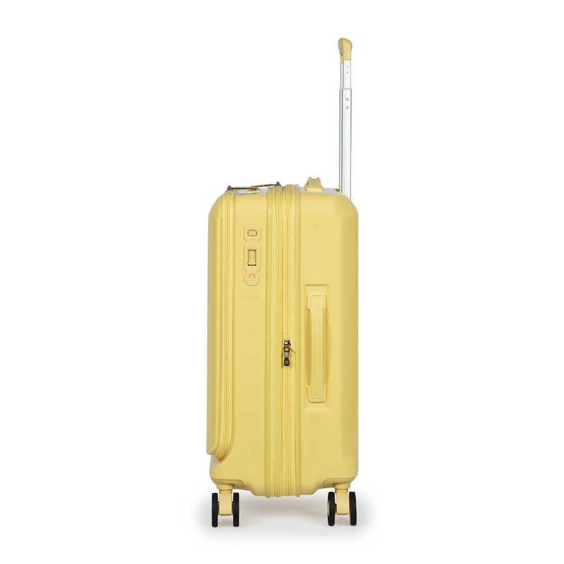 A.L.I　スーツケース ジッパータイプ 宿泊目安：4〜6日間 055L 拡張機能搭載 フロントオープン デカかるEdge2 レモンイエロー　ALI-078-22FWの画像