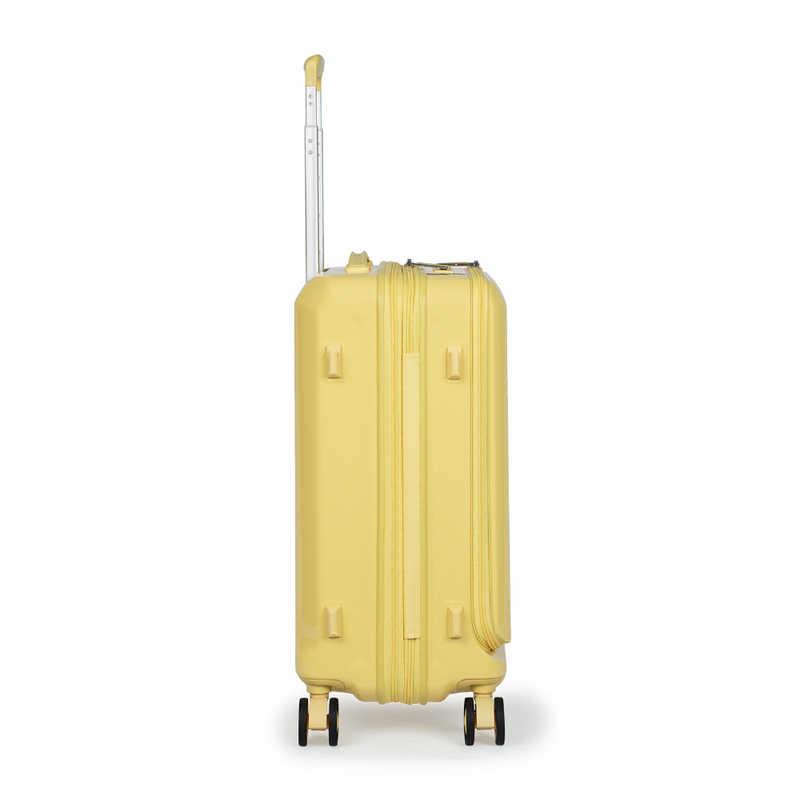 A.L.I　スーツケース ジッパータイプ 宿泊目安：4〜6日間 055L 拡張機能搭載 フロントオープン デカかるEdge2 レモンイエロー　ALI-078-22FWの画像