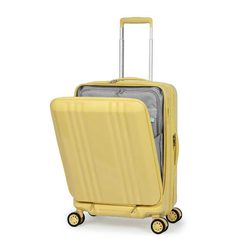 A.L.I　スーツケース ジッパータイプ 宿泊目安：4〜6日間 055L 拡張機能搭載 フロントオープン デカかるEdge2 レモンイエロー　ALI-078-22FWの画像
