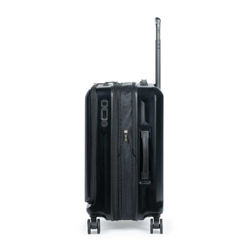 A.L.I　スーツケース ジッパータイプ 宿泊目安：4〜6日間 055L 拡張機能搭載 フロントオープン デカかるEdge2 マットブラック　ALI-078-22FWの画像
