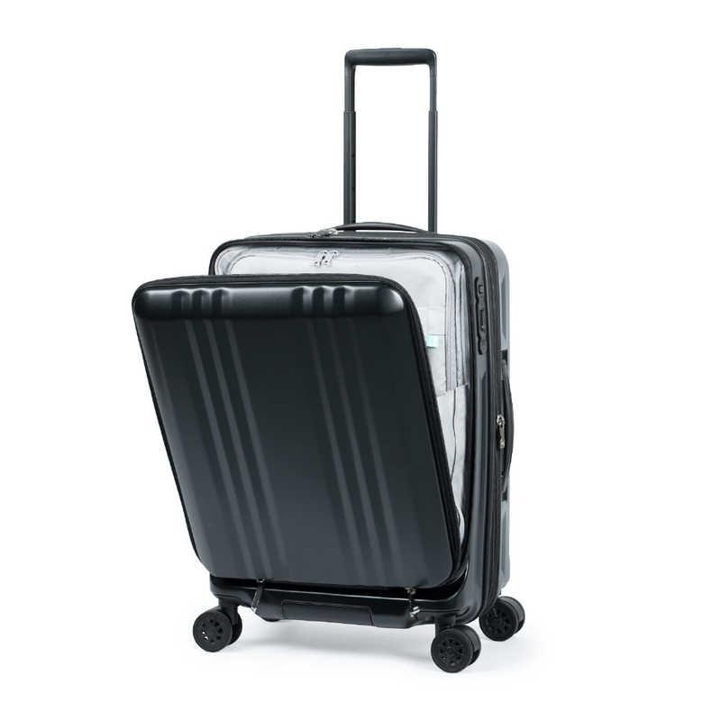 A.L.I　スーツケース ジッパータイプ 宿泊目安：4〜6日間 055L 拡張機能搭載 フロントオープン デカかるEdge2 マットブラック　ALI-078-22FWの画像