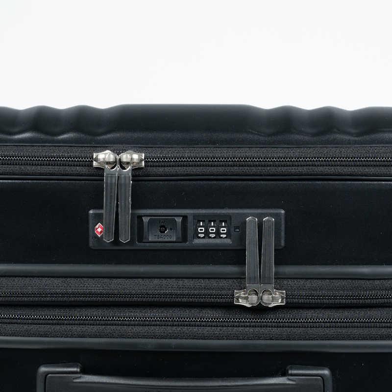 A.L.I　スーツケース ジッパータイプ 宿泊目安：4〜6日間 055L 拡張機能搭載 フロントオープン デカかるEdge2 マットブラック　ALI-078-22FWの画像