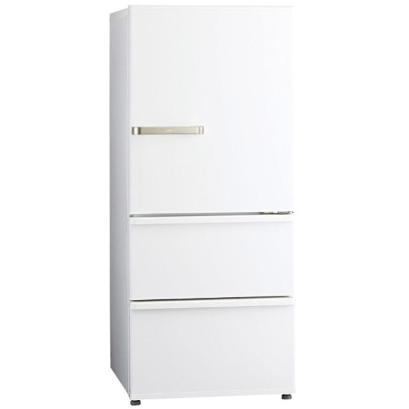 アクア AQUA ３ドア冷蔵庫 休み 右開き ハイクオリティ ２７２Ｌ 標準設置無料 ウォームホワイト AQR-27K-W