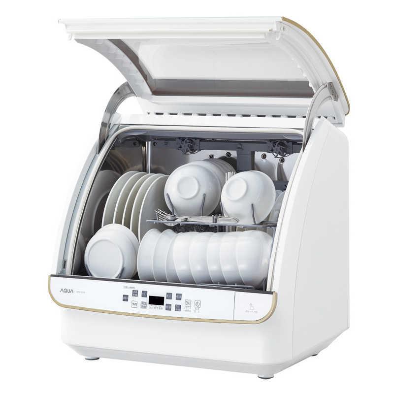 ほぼ未使用】最新機種AQUA食洗機 ADW-GM3-W すぐ使える分岐水栓付
