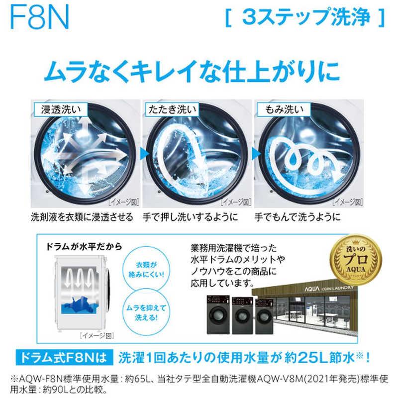 AQUA アクア AQUA ドラム式洗濯機 洗濯8.0kg 乾燥機能無 (左開き AQUA アクア AQUA ドラム式洗濯機 洗濯8.0kg 乾燥機能無 (左開き