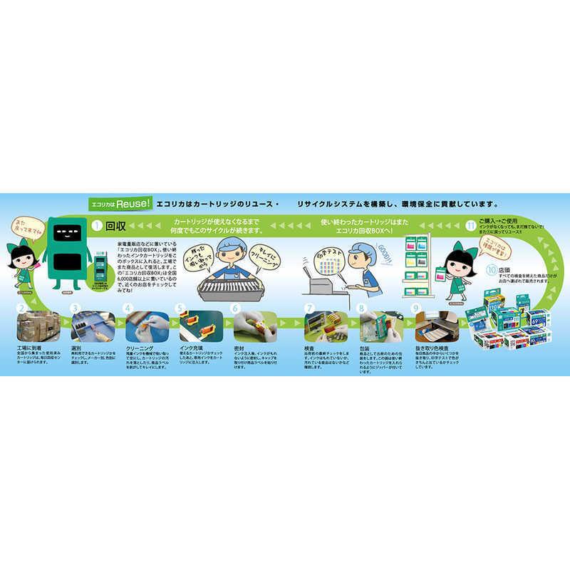 エコリカ リサイクルインクカートリッジ【エプソン用 IC6CL80L互換】 6