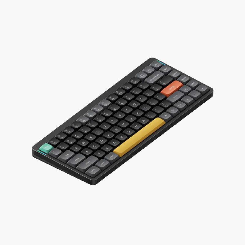 NUPHY Air75 V2 75％超 薄型ワイヤレスメカニカルキーボード ブラック 