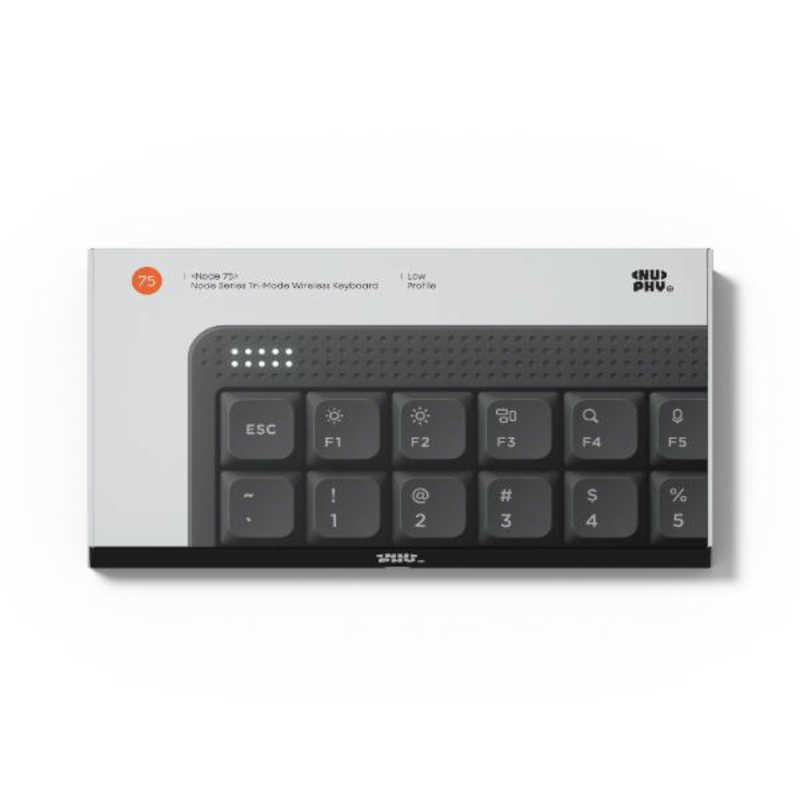 NuPhy Node75 JIS配列 ロープロファイル Brown nano軸 NuPhy Node Series Wireless Mechanical Keyboard