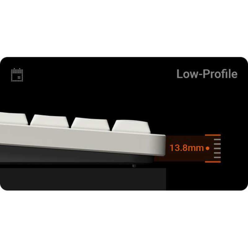 Nuphy Node75 英字配列 Blush nano軸 キーボード Node75 - Low-profile(Blush nano軸・英語配列) インク