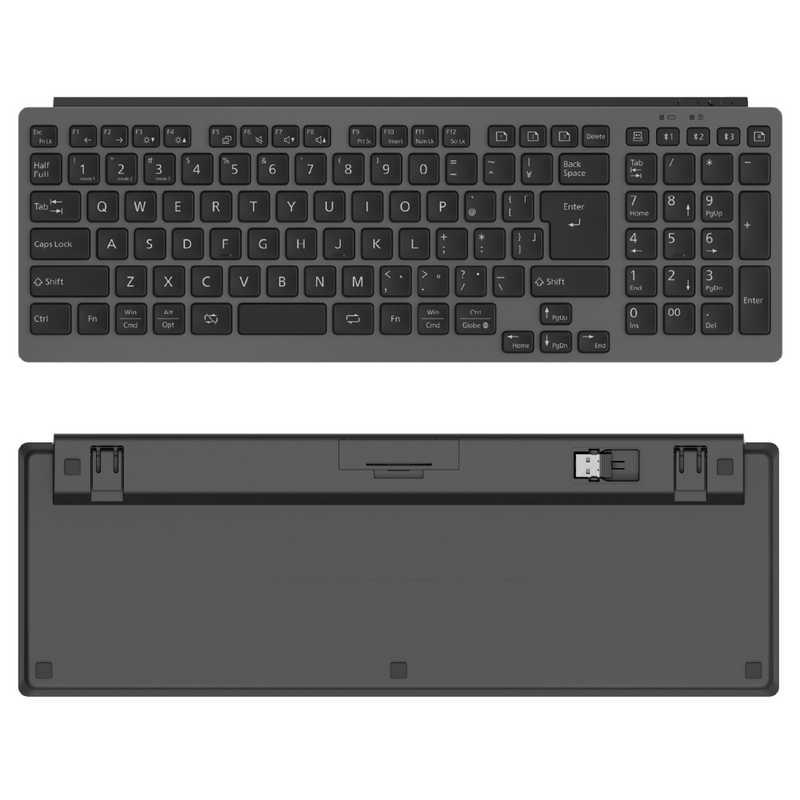 FMV Comfort Keyboard KB800 グレー 15時まで即日発送 富士通 FUJITSU FMV Comfort Keyboard KB800 ［ワイヤレス / Bluetooth
