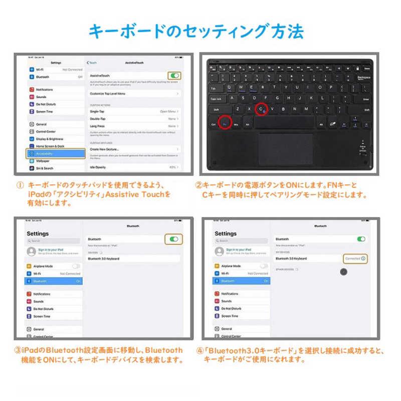 ROYALMONSTER iPad10.9用キーボード＆ケース ［ワイヤレス /Bluetooth