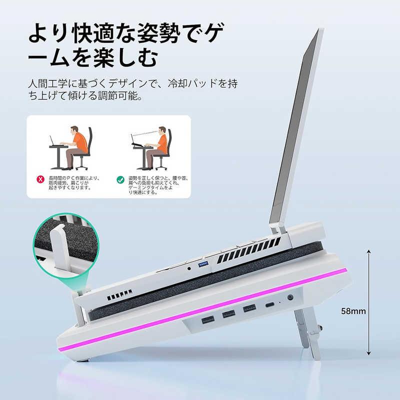 LLANO ノートパソコン 冷却パッドRGB ブラック V12RGB-BK : コジマ