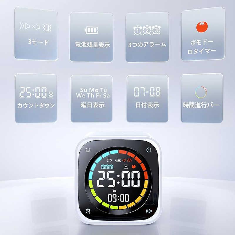 LLANO 目覚まし時計 ポモドーロタイマー＋置き時計 生産性アップ・集中